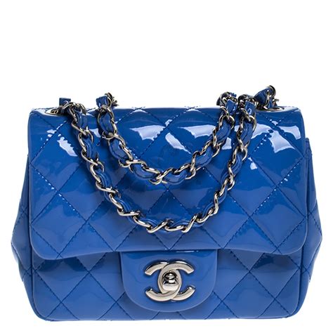 blue chanel bag mini|chanel mini bag price.